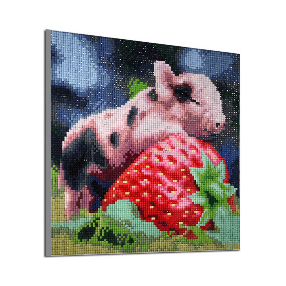 Pig With Strawberry