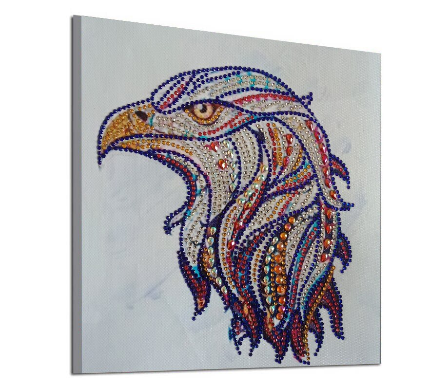 Eagle Head Colorful Painting