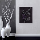 Crystal Cat With kitten