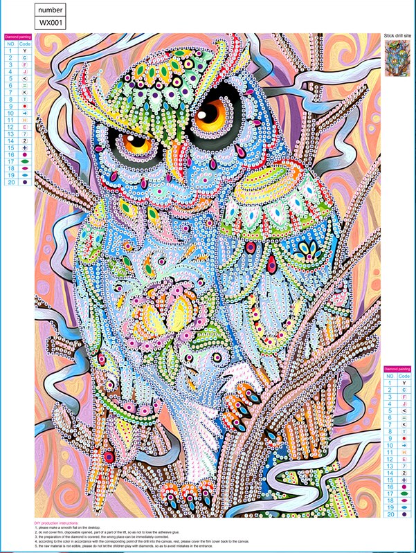 Diamond Painting a Coloring Page!