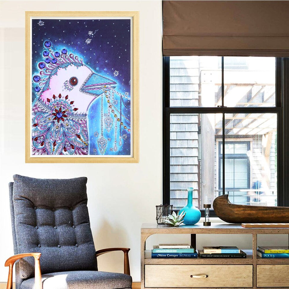 Colorful Pigeon Painting