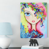 Big-eyed Colorful Girl