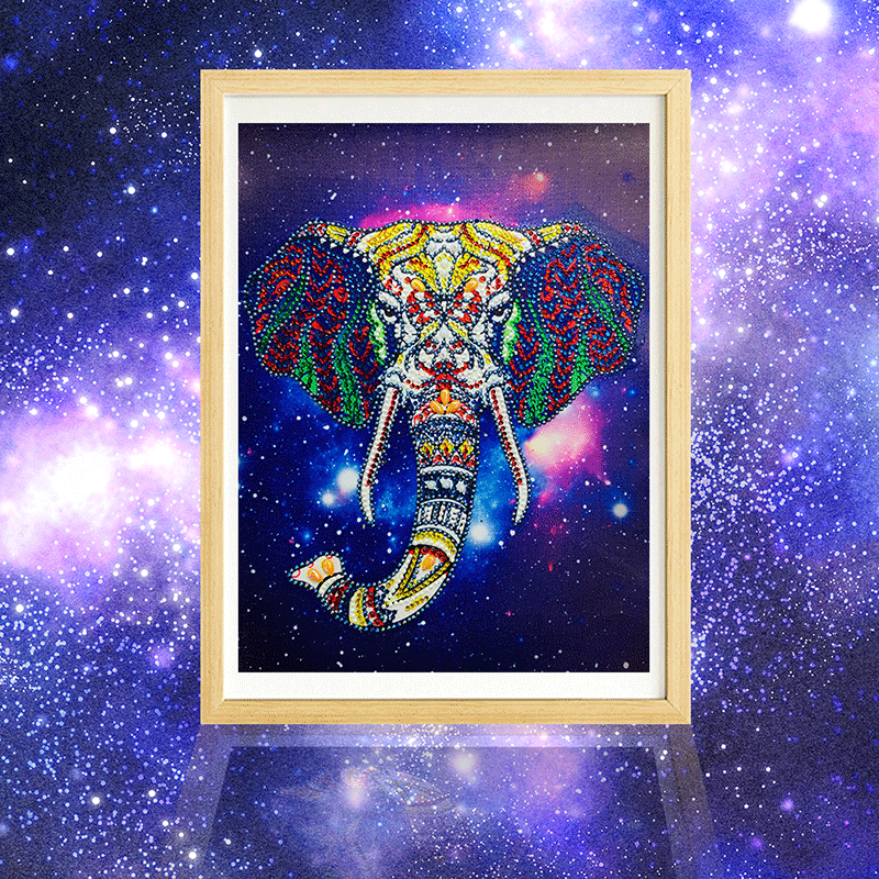 Colorful Elephant Painting