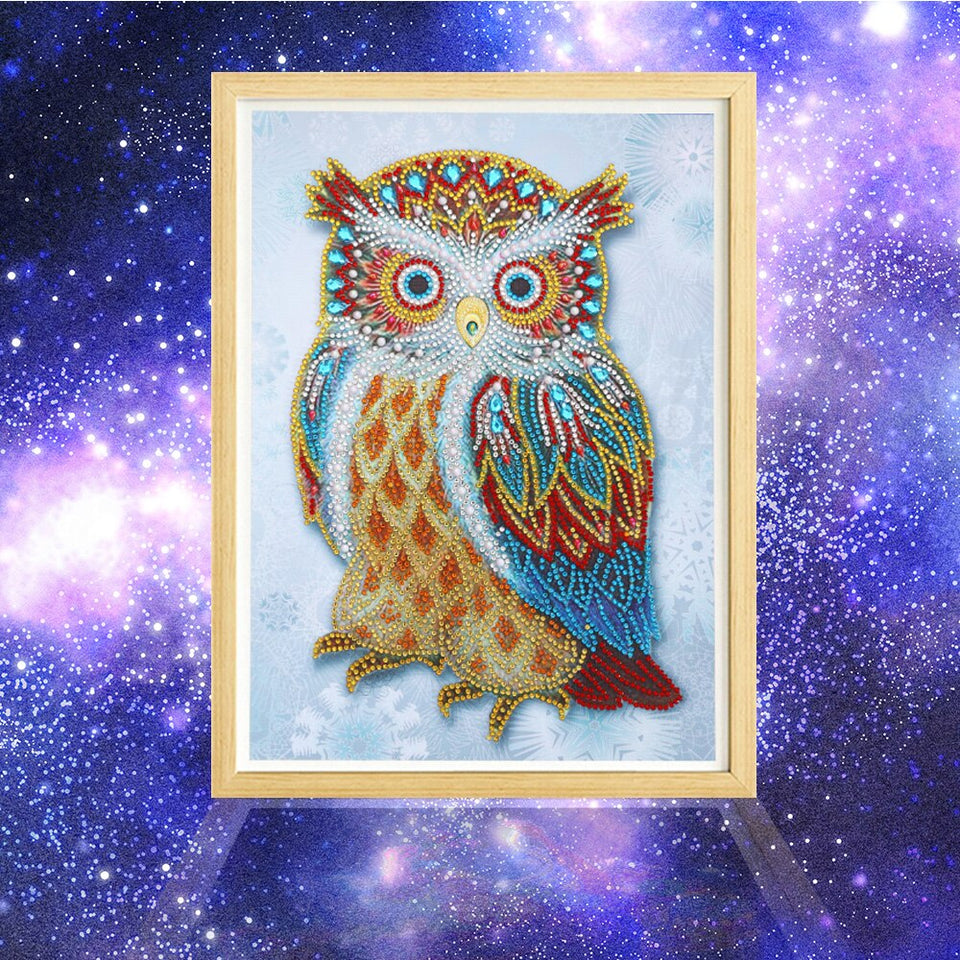 Multi color Owl Painting