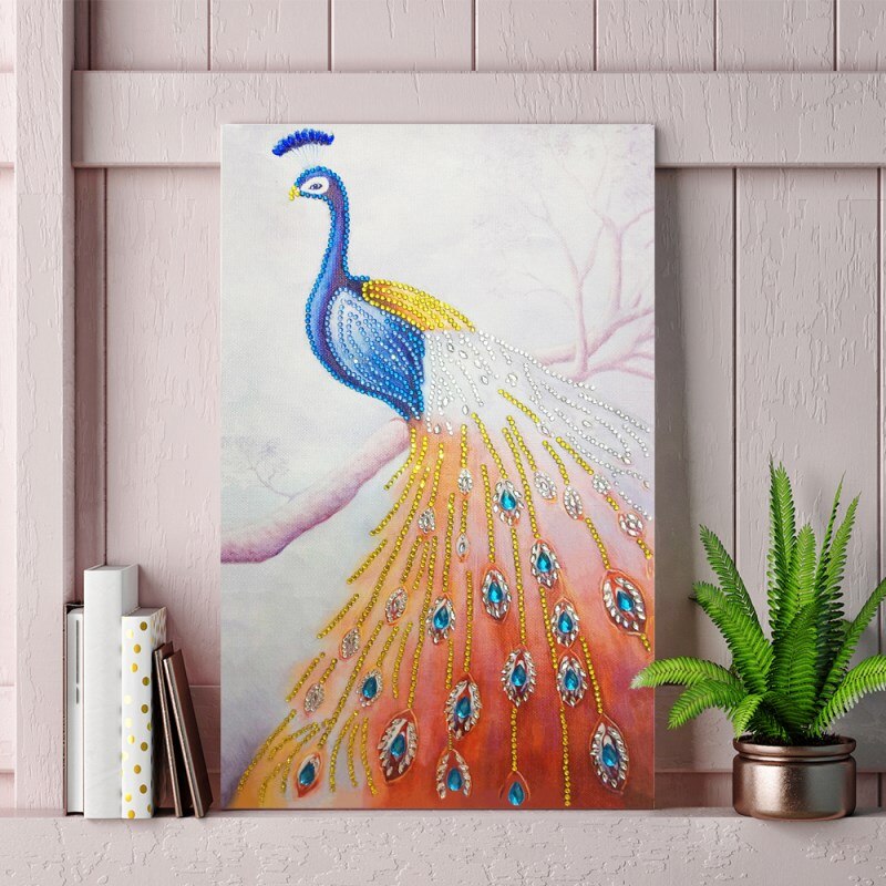 Colorful Peacock On Tree