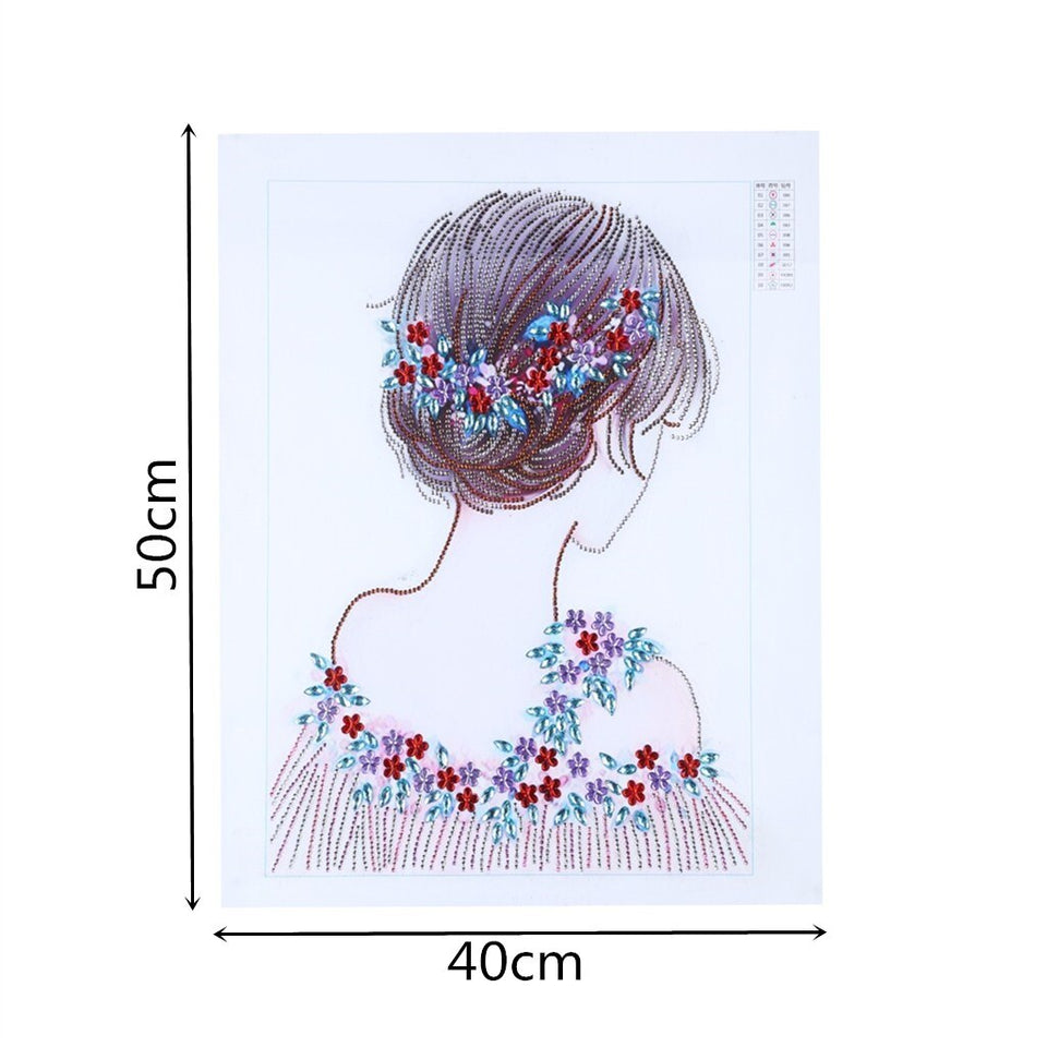 Beautiful Girl With Flowers