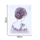 Beautiful Girl With Flowers