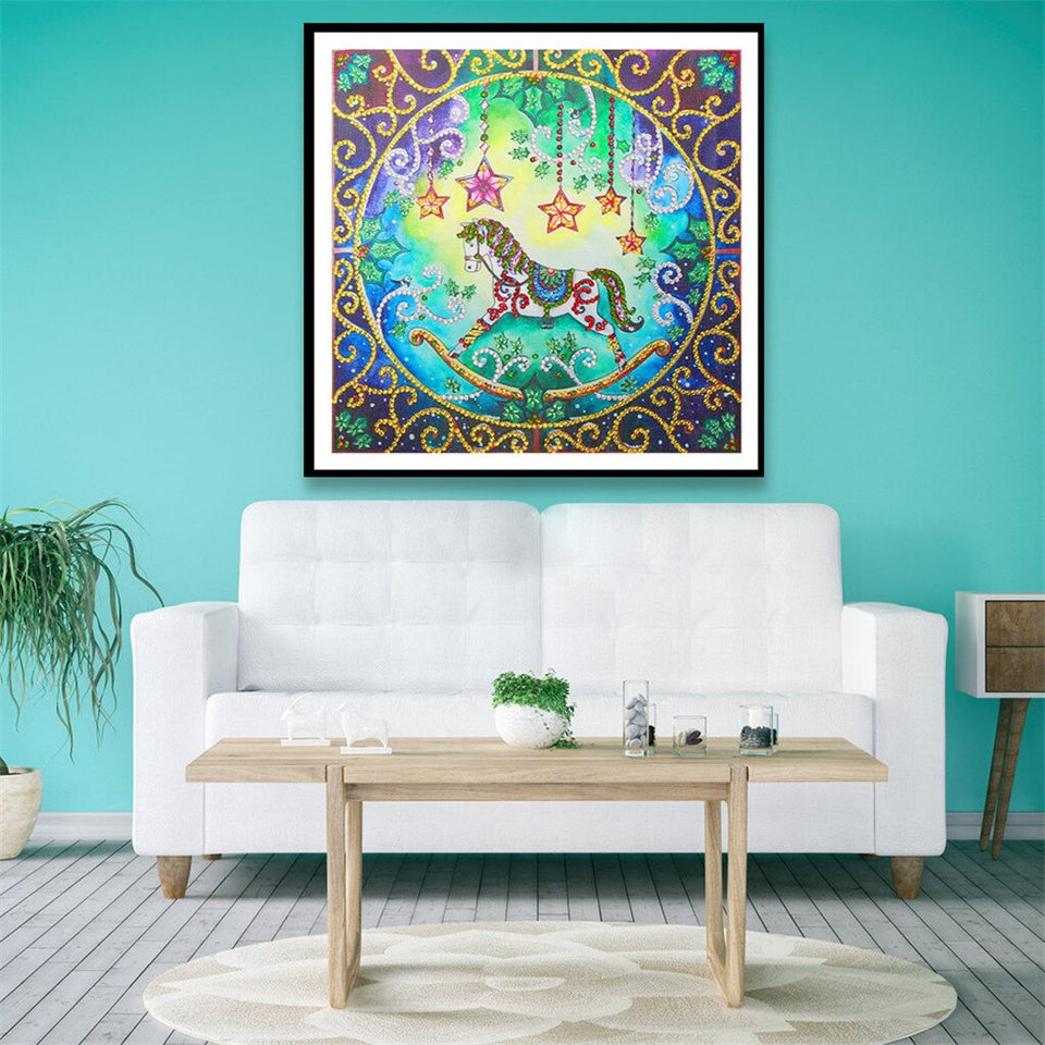 Colorful Horse And Stars