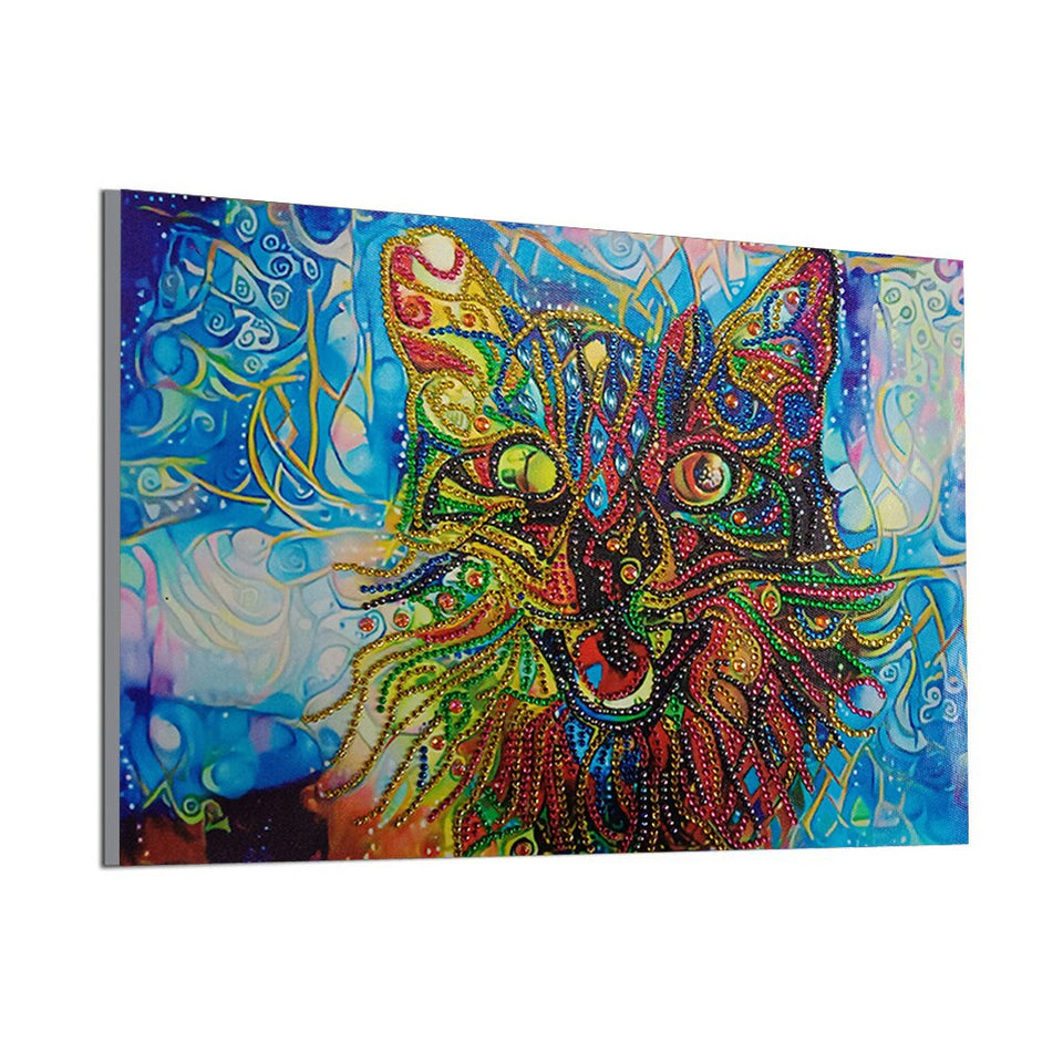 Colorful Wolf Special Diamond Painting