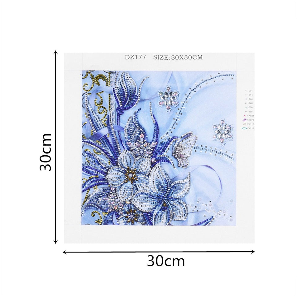 White And Blue Flowers