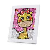 Cute Yellow Giraffe Painting For Kids