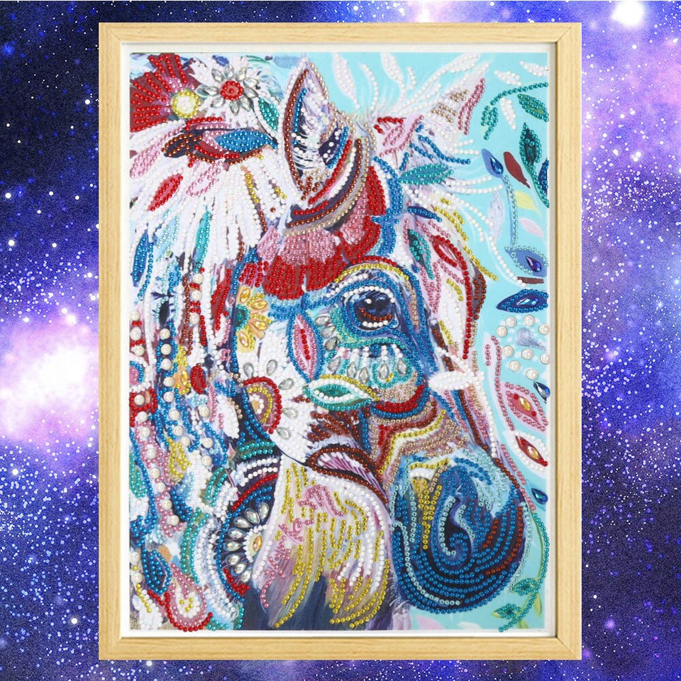 Multi Color Horse Head