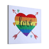 Rainbow Love Heart And Arrows