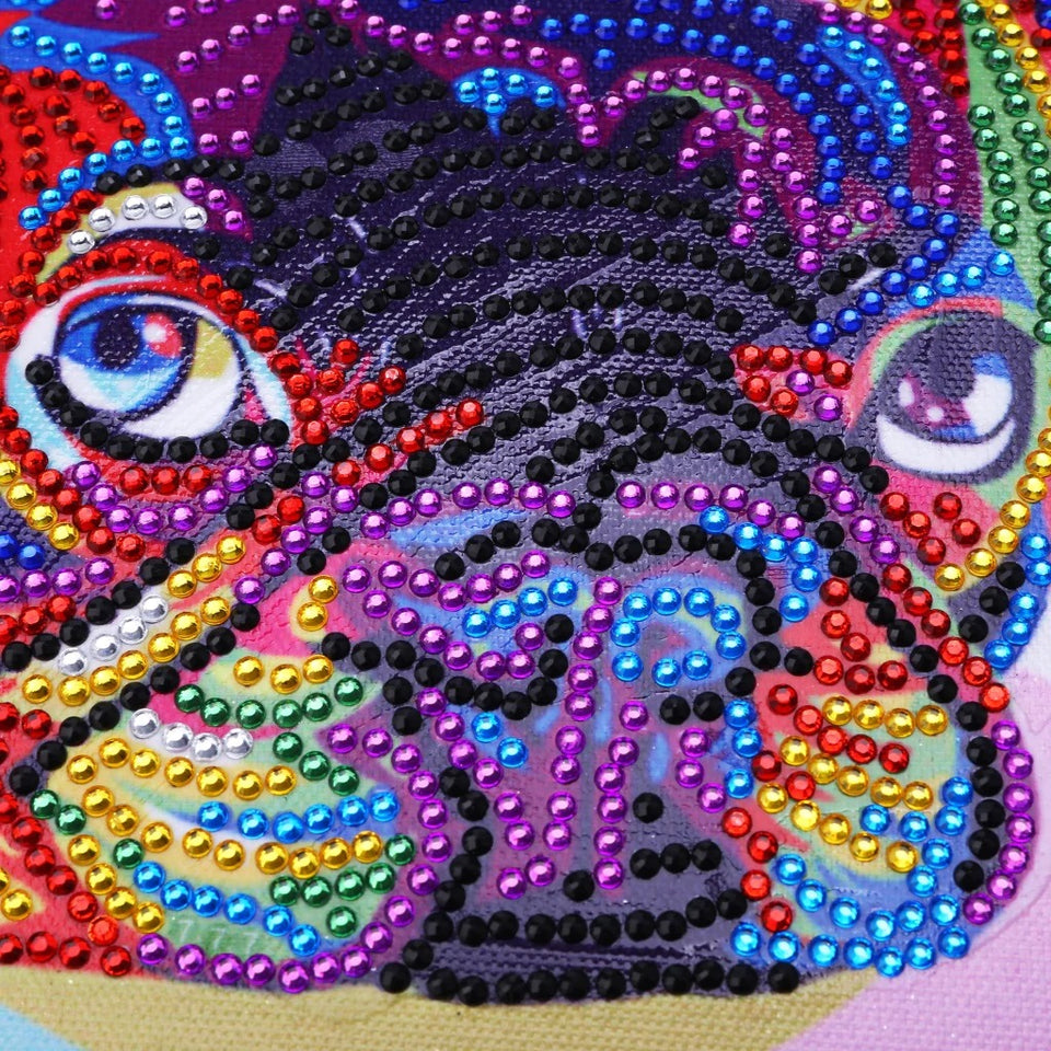 Bulldog Colorful Painting