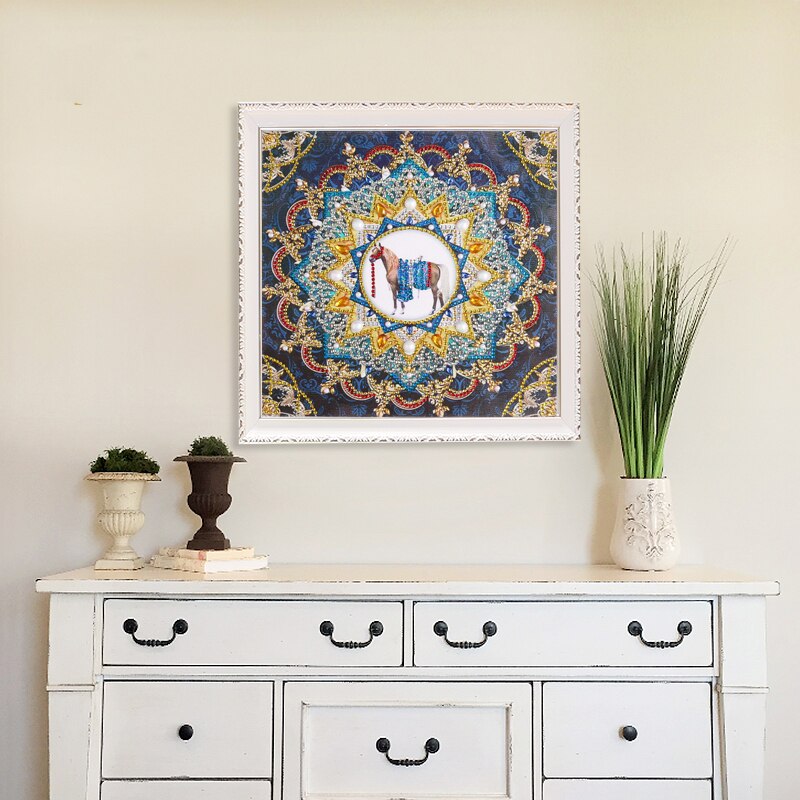 Horse Handmade Motif Painting