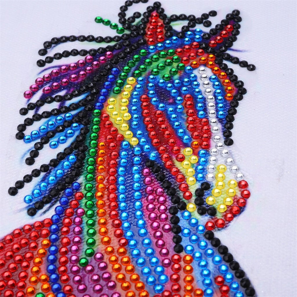 Colorful Running Horse Painting