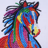 Colorful Running Horse Painting