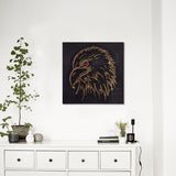 Eagle Head With Red Eyes