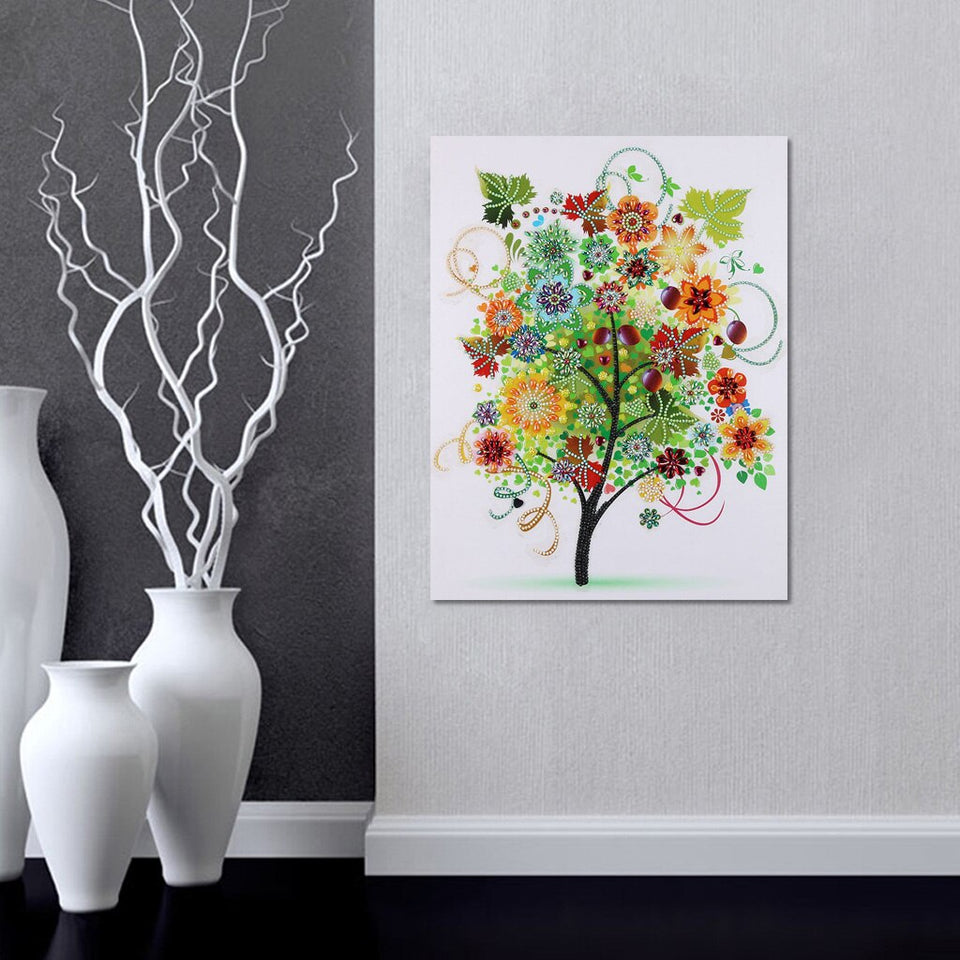 Bird On Flower Tree
