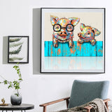 Happy Cute Pigs