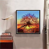 Tree Under Sunset Painting