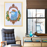 Bird In Mirror Beautiful Painting