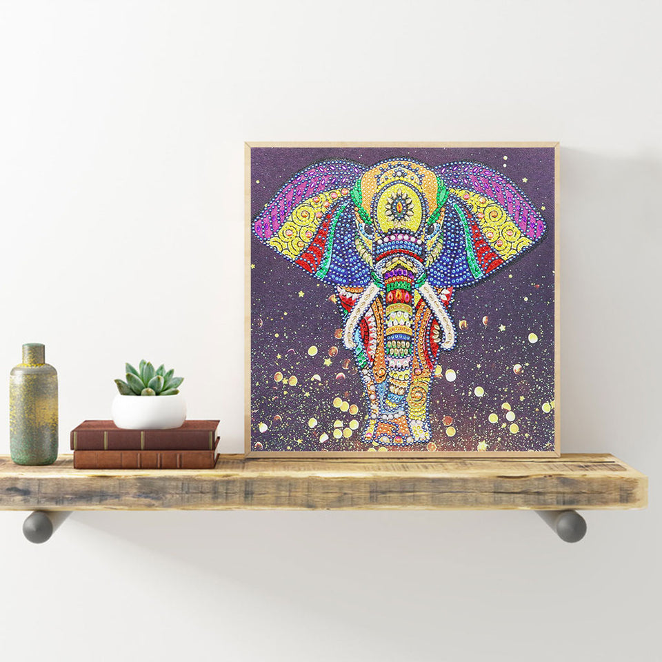 Lovely Colorful Elephant Painting