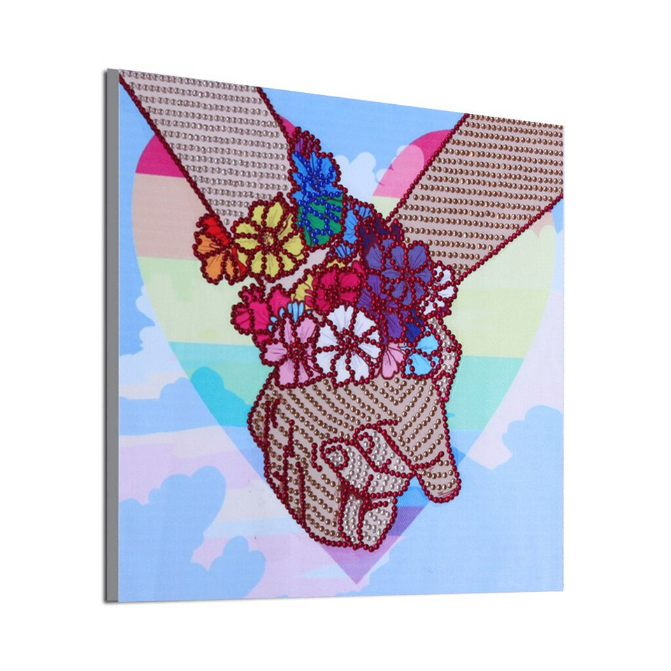 Loving Hands With Flowers