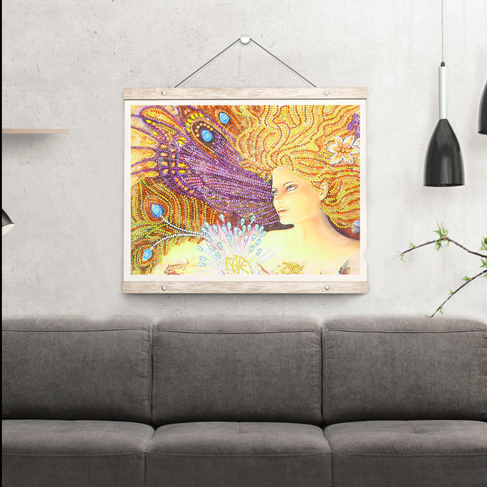 Girl With Yellow Hair Painting