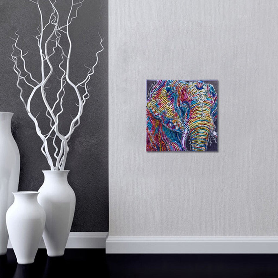 Elephant Multi Color Painting