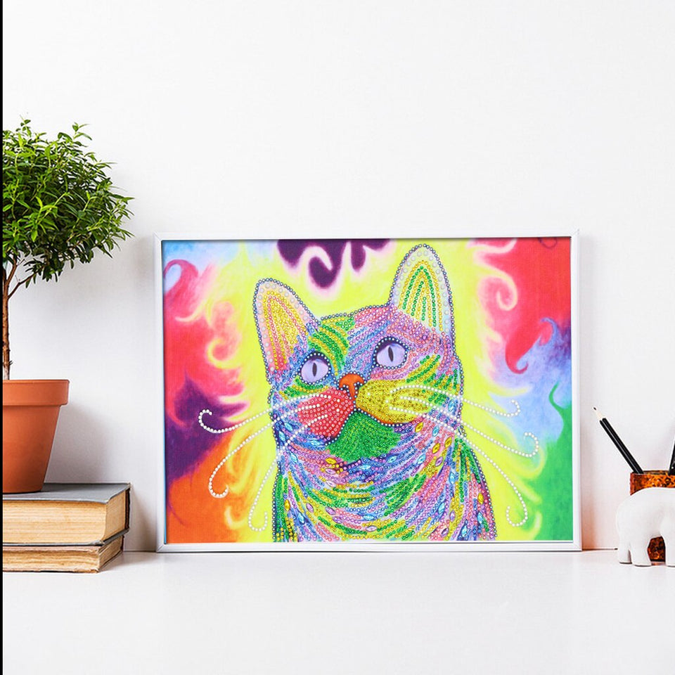 Dreamy Colorful Cat