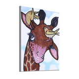 Giraffe Playing with Birds