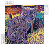 Crystal Cat Beautiful Painting