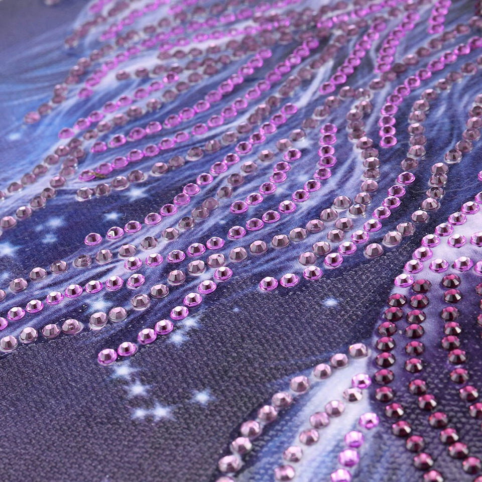 2Pcs Set Purple Horse And Colorful Cat