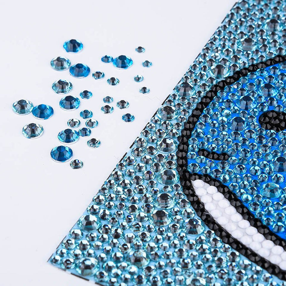 Blue Cute Fish Painting For Kids
