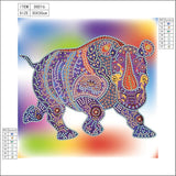 Colorful Hippo Beautiful Painting