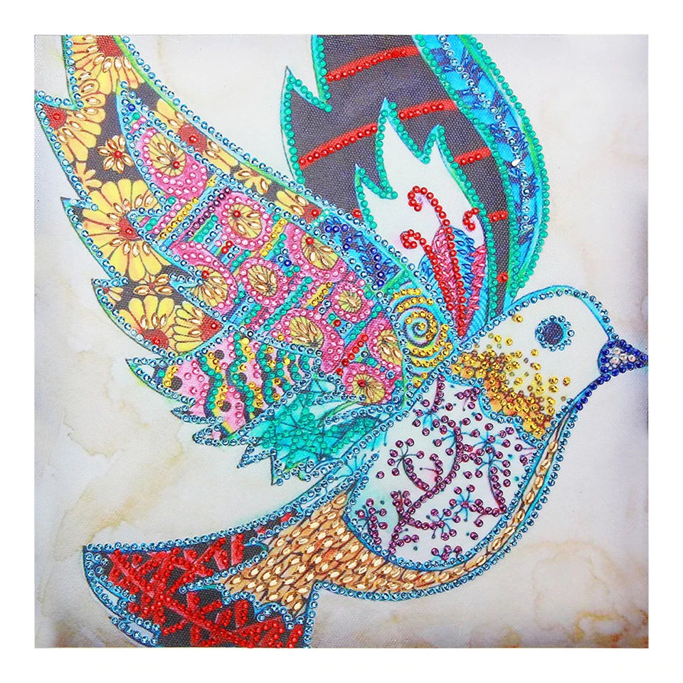 Flying Colorful pigeon