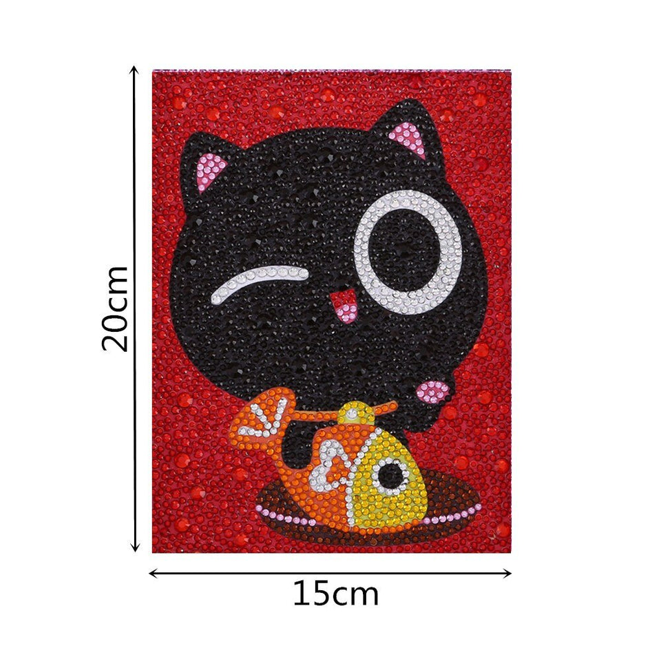 Lovely Black Cat With Fish