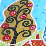 Trees And Houses Charming Painting