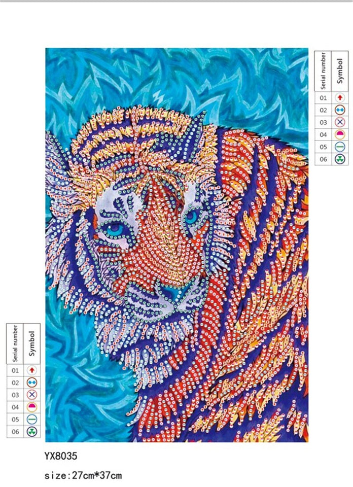 Colorful Tiger Special Painting