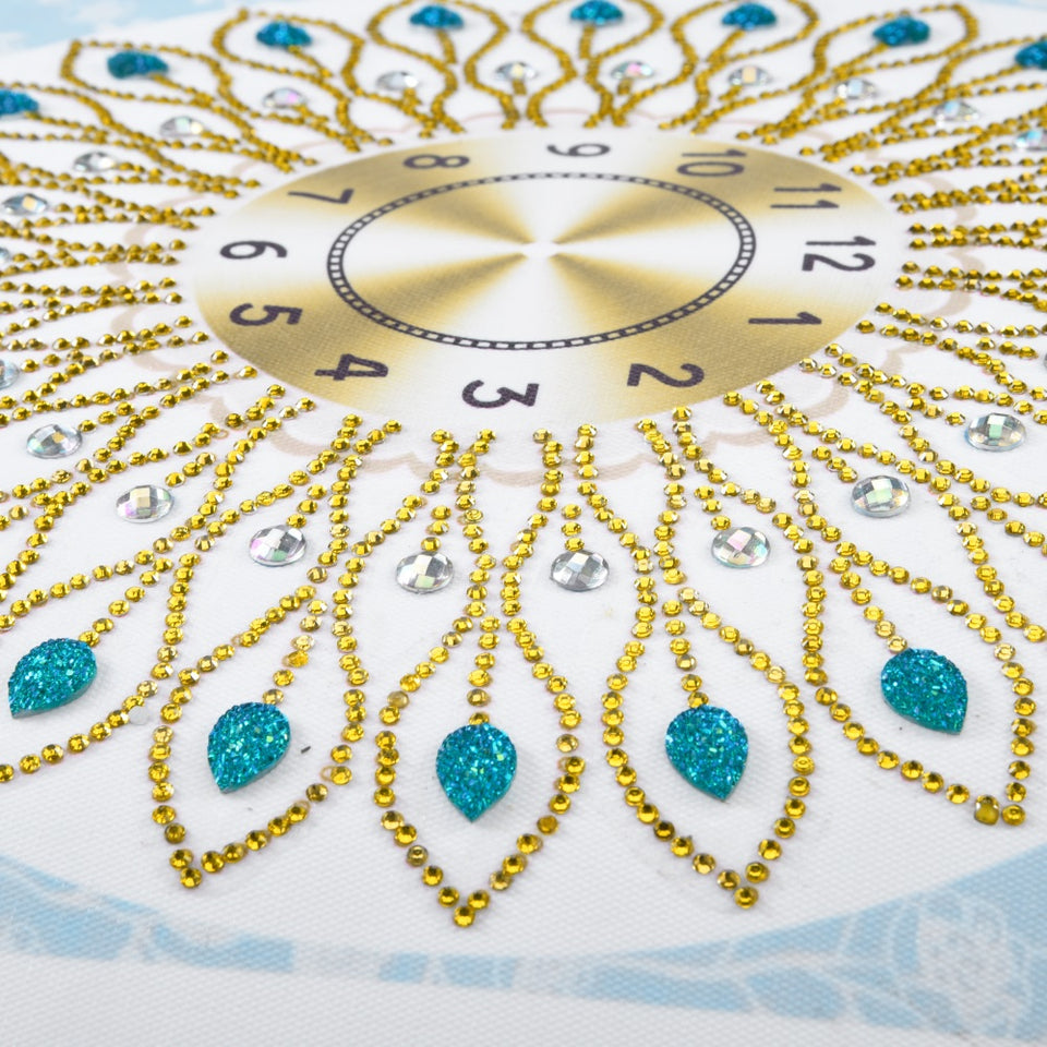 Blue Stones Colorful Clock