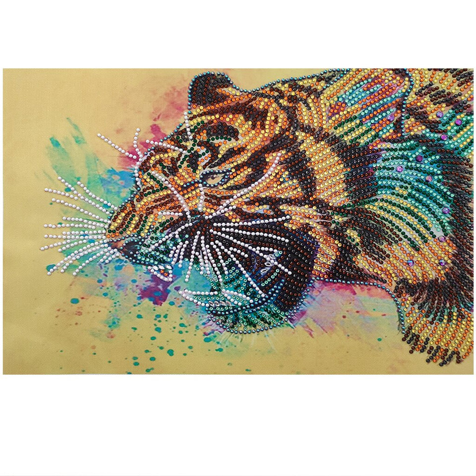 Tiger Roaring Lovely Painting