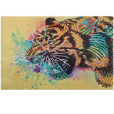 Tiger Roaring Lovely Painting