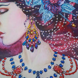 Lady With Flowers On Hair