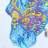 Blue Cute Horse Head