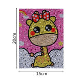 Cute Yellow Giraffe Painting For Kids