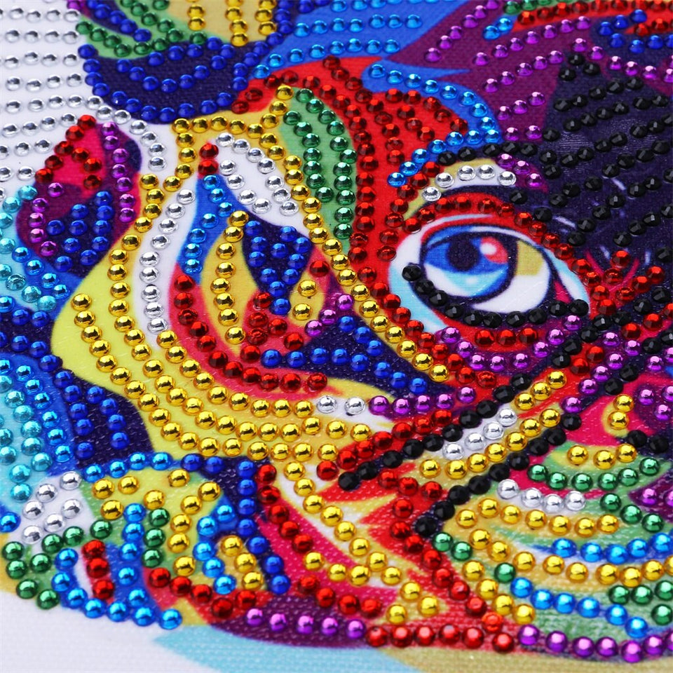 Bulldog Colorful Painting