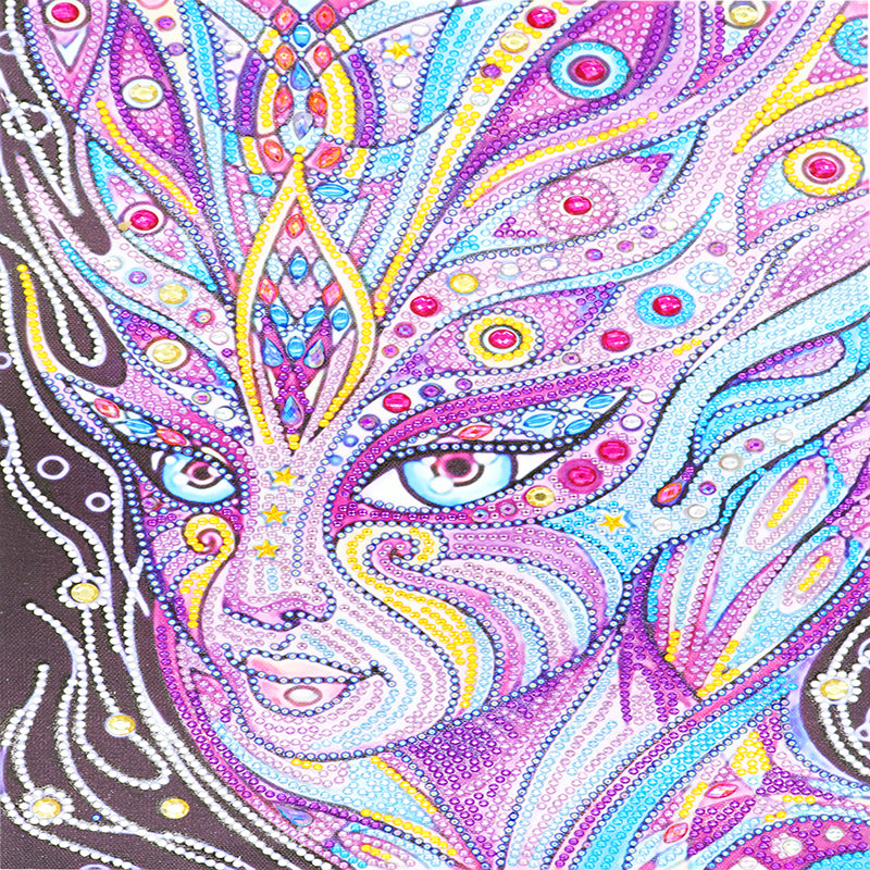 Special Colorful Girl Painting