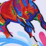 Colorful Running Horse Painting