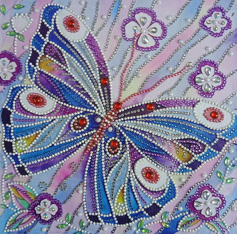 Flowers And Butterfly Painting